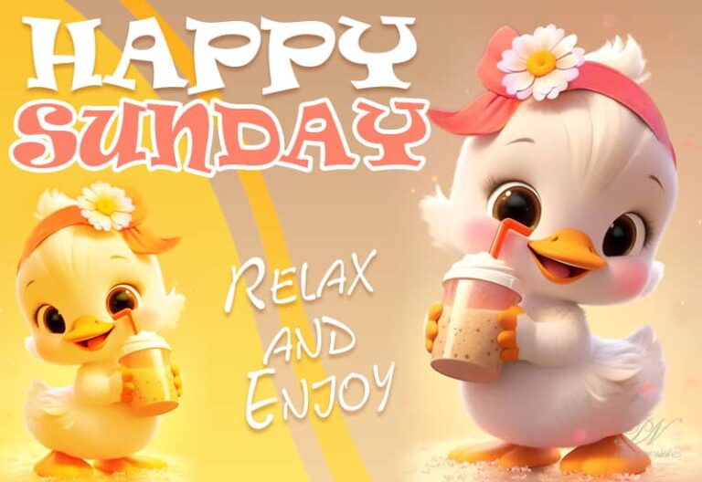 Happy Sunday – relax and enjoy with friends