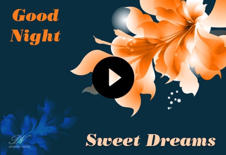 Good Night Greetings Video – Good Night Video With Flowers