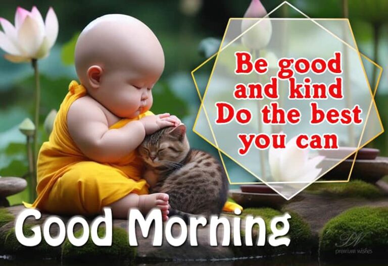 Good Morning – Be good and kind  – Do the best you can