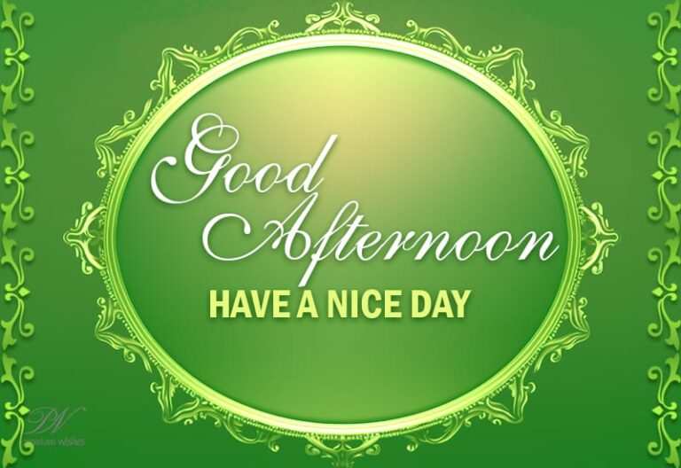 Good Afternoon Wishes