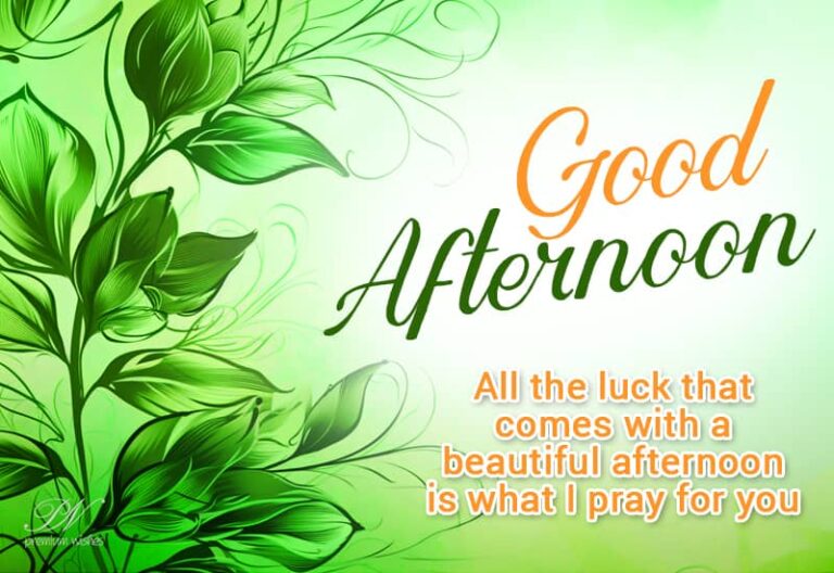 Good Afternoon Wishes