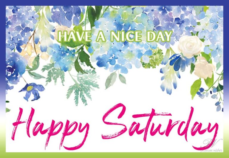 Have a nice and happy Saturday