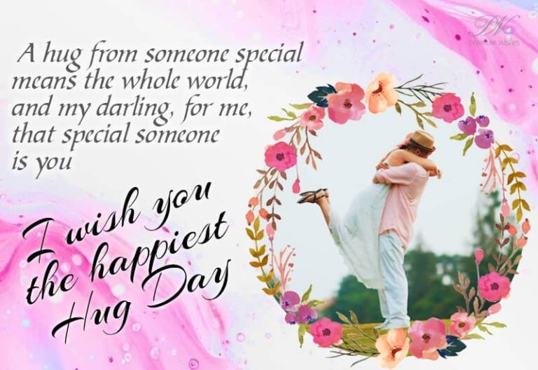 I wish you the happiest Hug Day