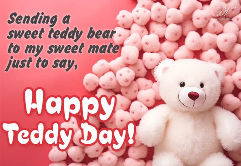 Happy Teddy day – Sending a sweet teddy bear to my sweet mate
