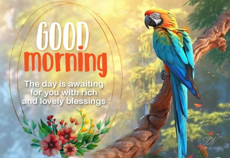 Good Morning – The day is awaiting for you with rich and lovely blessings