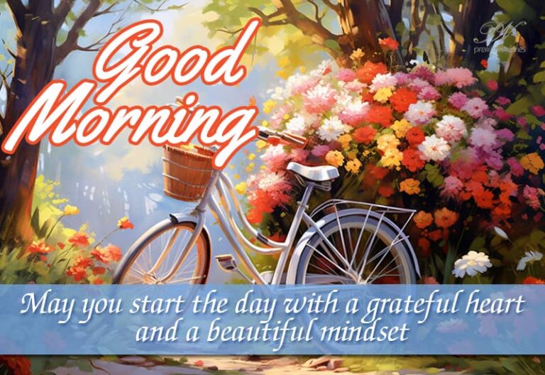 Good Morning – May you start the day with a grateful and a beautiful mindset