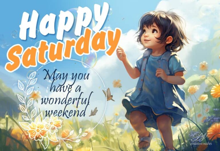 Happy Saturday – May you have have a wonderful weekend