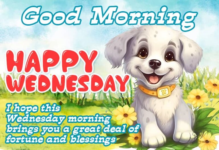 Good Morning – Happy Wednesday – I hope this Wednesday morning brings you a great deal of fortune and blessings