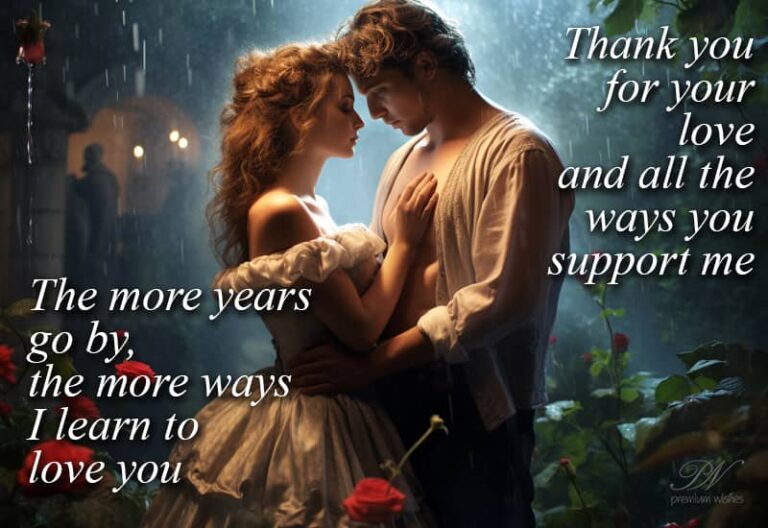 Thank you for your love and all the ways you support me