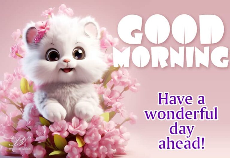 Good Morning – Wishing you a great and wonderful day ahead