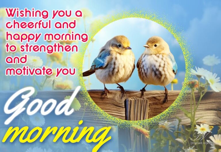 Good Morning – Wishing you a cheerful and happy morning to strengthen and motivate you