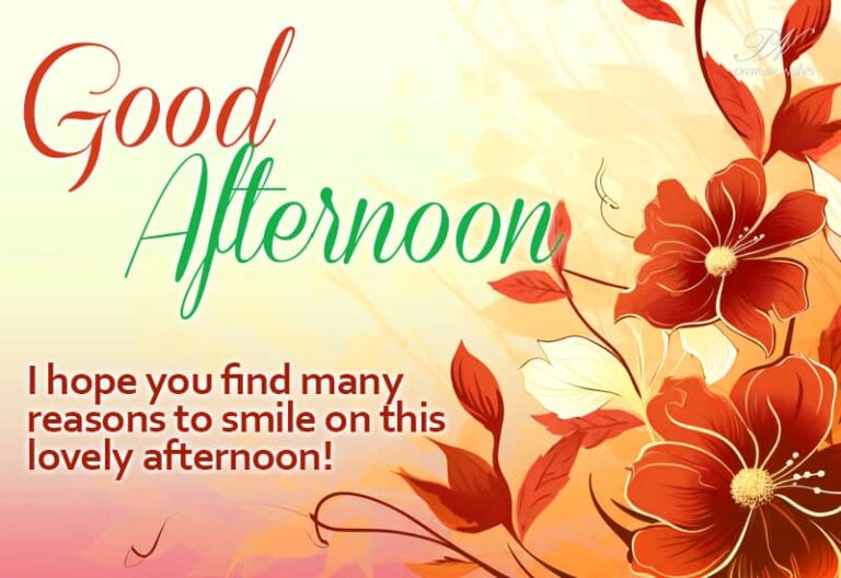 Good Afternoon – I hope you find many reasons to smile on this lovely afternoon