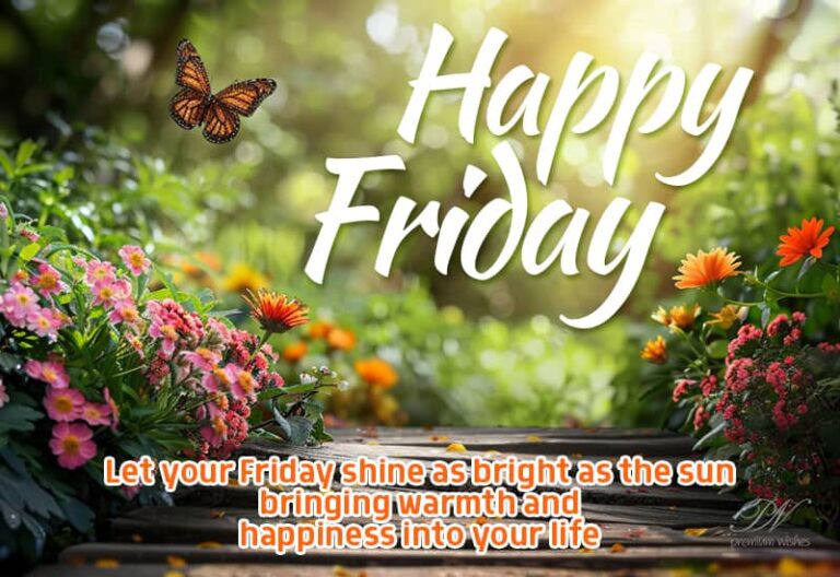 Happy Friday – Let your Friday shine as bright as the sun bringing warmth and happiness into your life