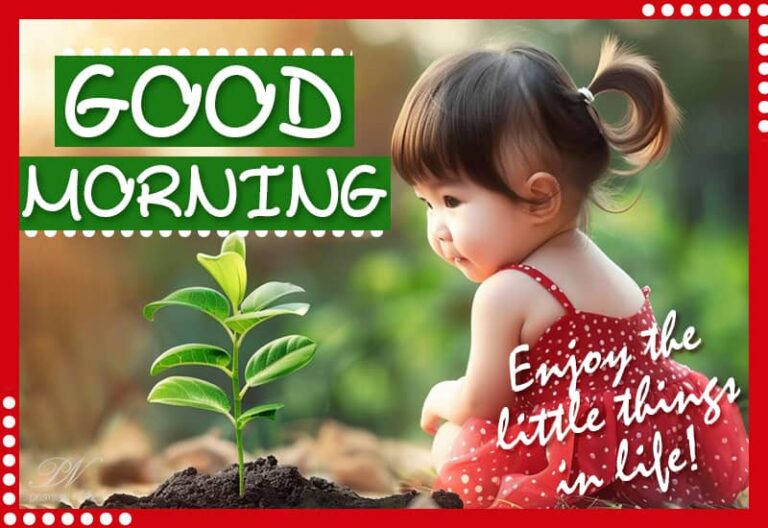 Good Morning – Enjoy the little things in life