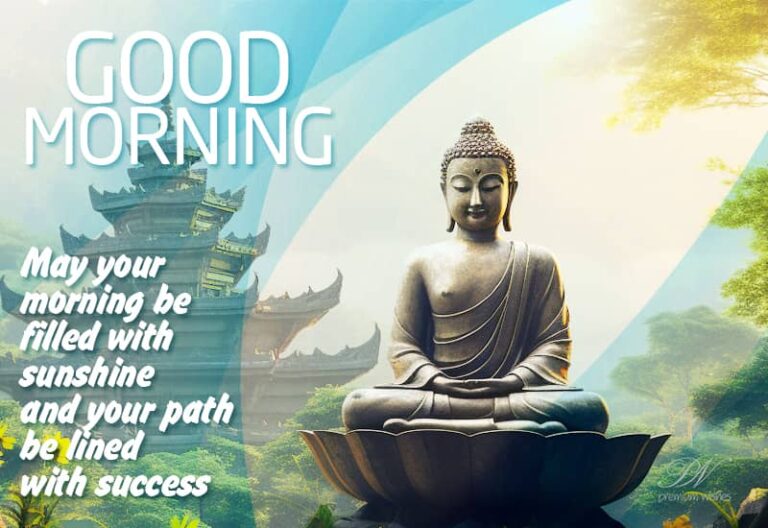 Good Morning – May your morning be filled with sunshine and your path be lined with success