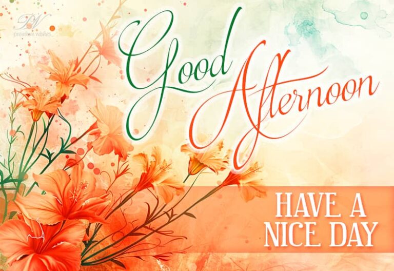 Good Afternoon Wishes