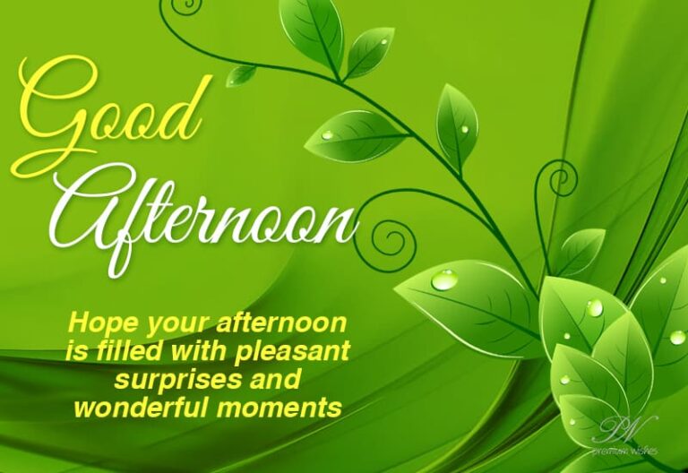 Good Afternoon Wishes