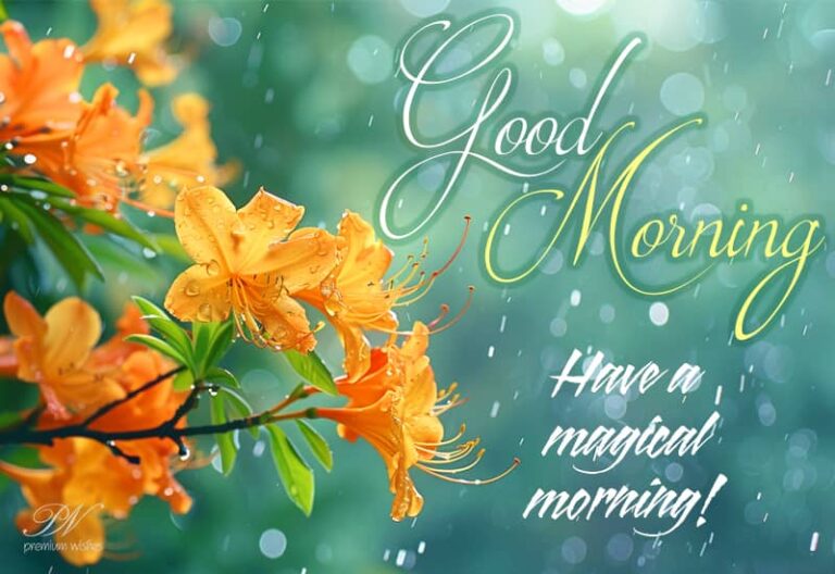 Good Morning – May you have a magical morning