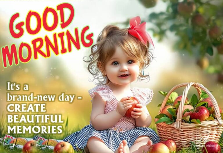 Good Morning – It’s a brand new day – create beautiful memories