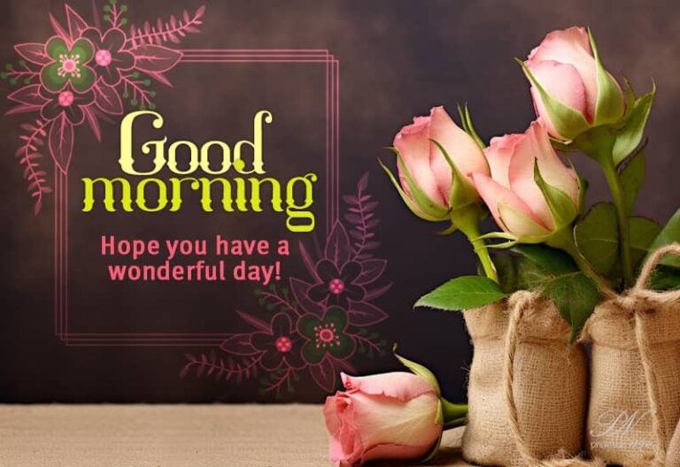 Good Morning – Hope you have a wonderful day friends