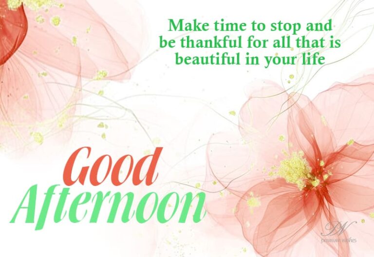 Good Afternoon Wishes