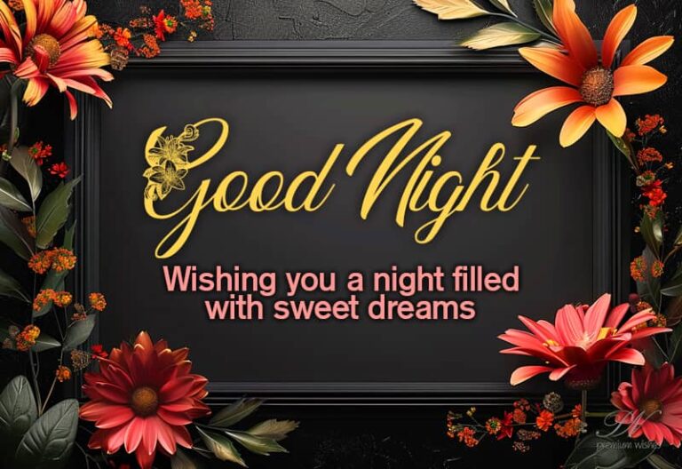 Good Night – Wishing you a night filled with sweet dreams