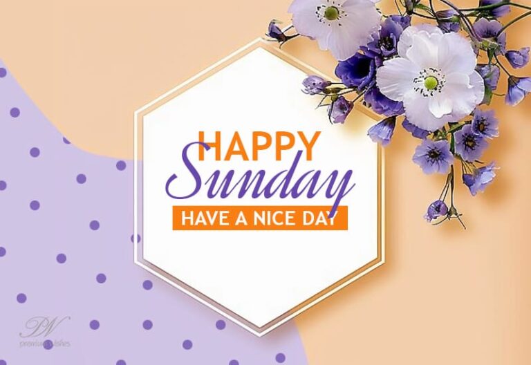 Happy Sunday – Have a nice day friends – Enjoy your weekend and smile with friends