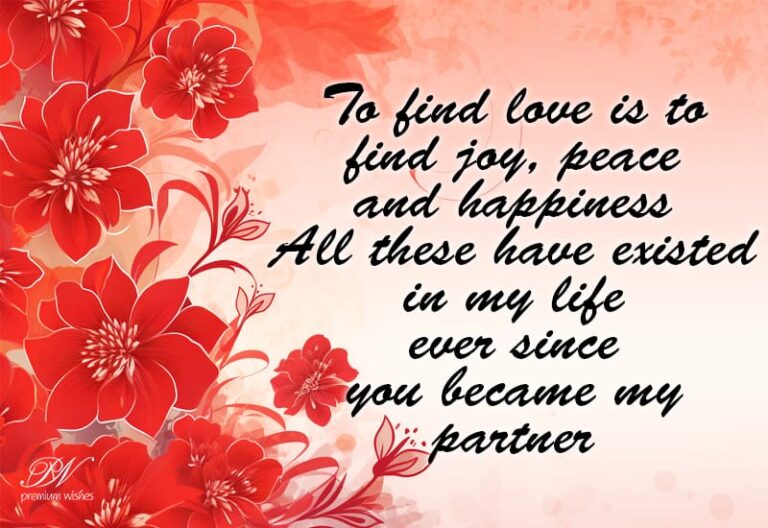 To find love is to find joy