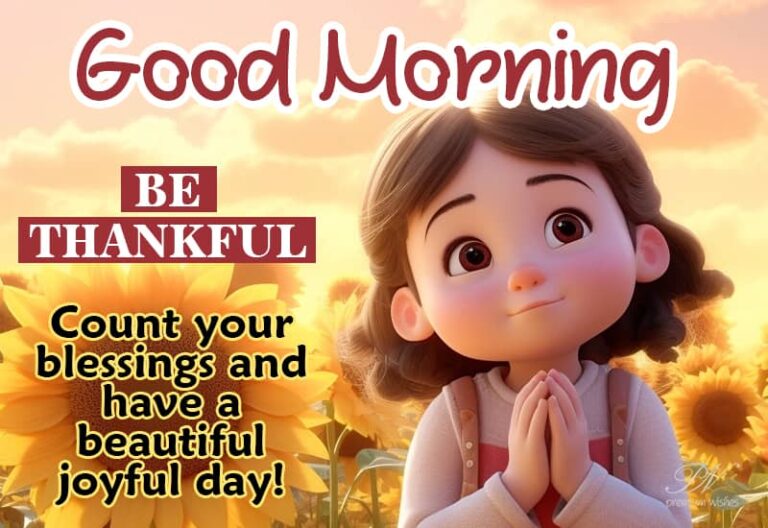 Good Morning – Be Thankful – Count your blessings and have a beautiful joyful day