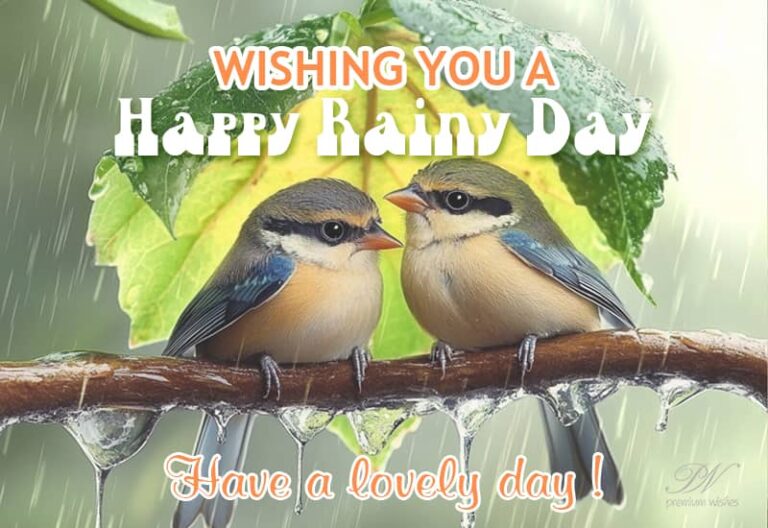 Wishing you a Happy Rainy Day – Have a lovely day