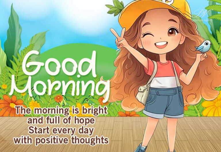 Good Morning – The morning is bright and full of hope – Start everyday with positive thoughts