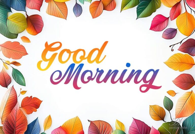 Good Morning – Enjoy the colourful morning and have a nice day