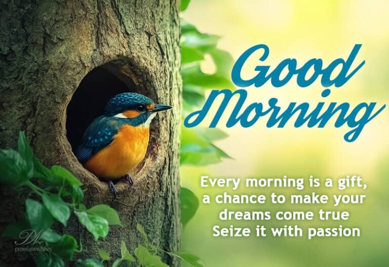 Good Morning – Every morning is a chance to make dreams come true