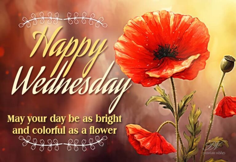 Happy Wednesday – May your day be as bright and colourful as a flower