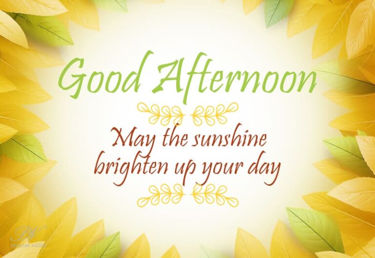 Good Afternoon Wishes