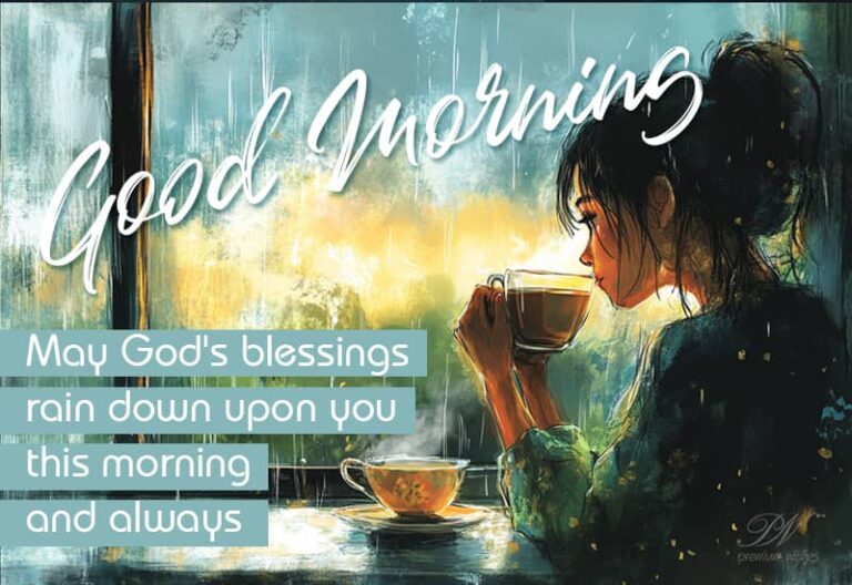 Good Morning – May God’s blessings rain down upon you this morning and always