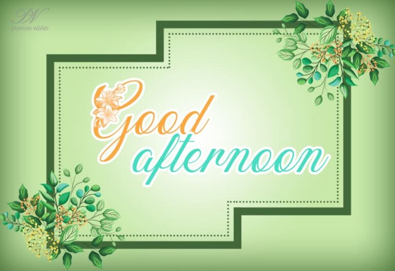 Good Afternoon Wishes