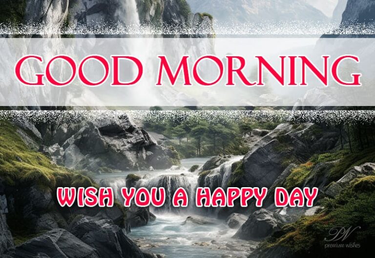Good Morning – Wish you a happy day friends