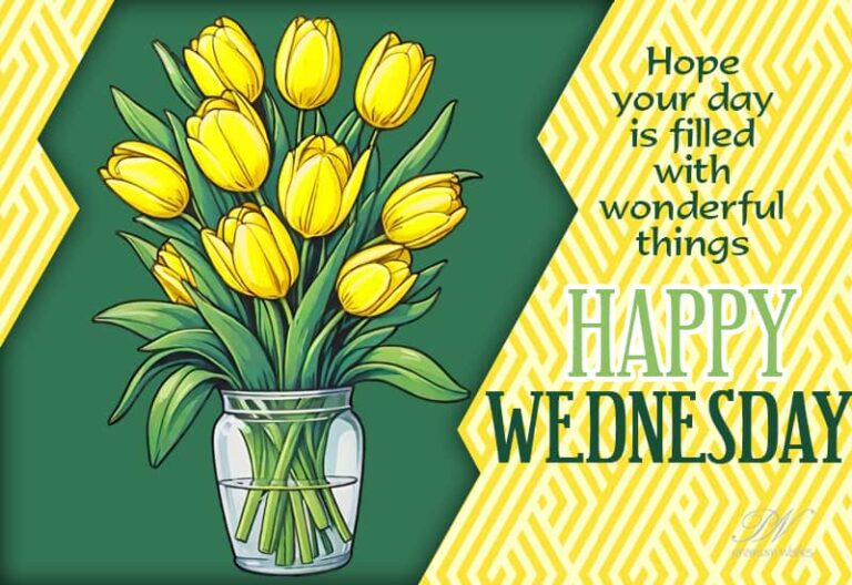 Hope your day is filled with wonderful things – Happy Wednesday