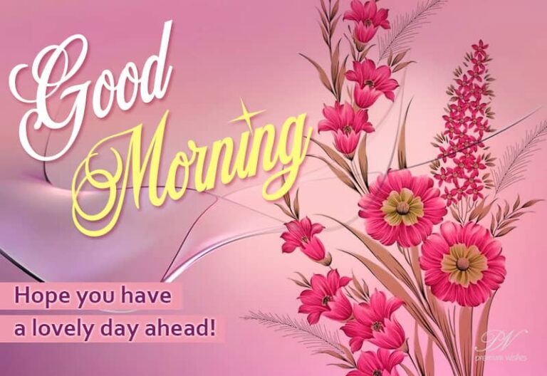 Good Morning – Hope you have a lovely day friends