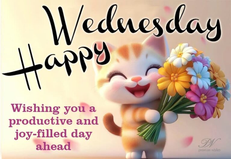 Happy Wednesday – Wishing you a productive and joy filled day ahead