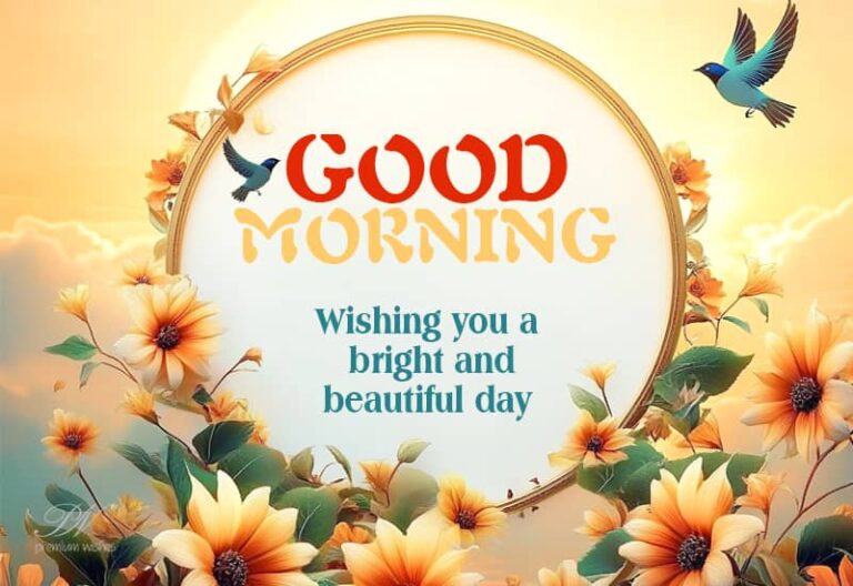 Good Morning – Wishing you a bright and beautiful day friends