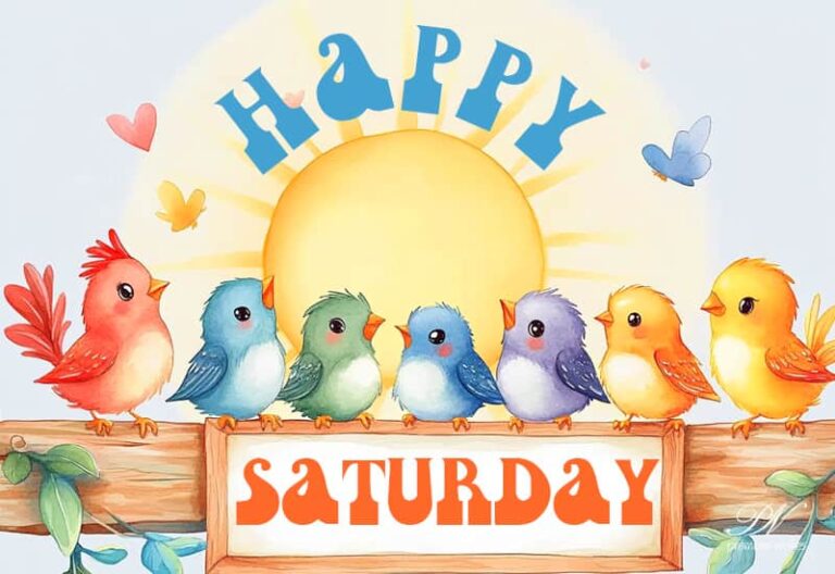 Happy Saturday – Enjoy the weekend morning with your friends
