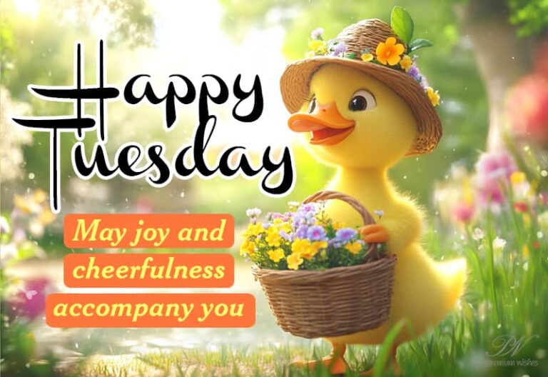 Happy Tuesday – May joy and cheerfulness accompany you