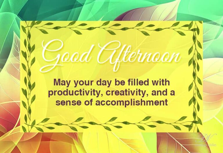 Good Afternoon Wishes