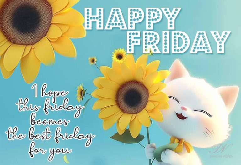 Happy Friday – I hope this Friday becomes the best Friday for you