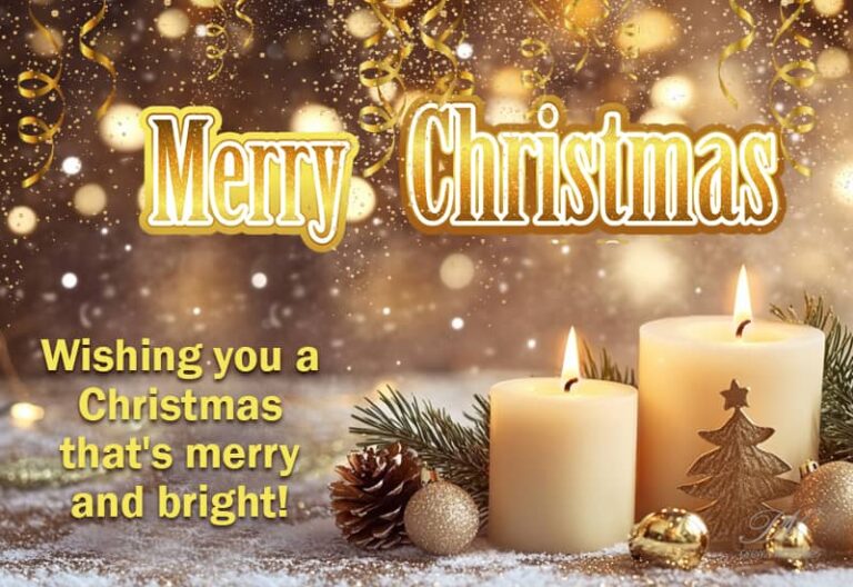 Merry Christmas – Wishing you a Christmas that’s merry and bright