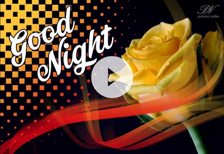 Sweet Good Night messages with Yellow Roses – Best Good Night Greetings with Roses