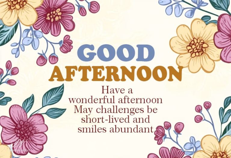 Good Afternoon Wishes