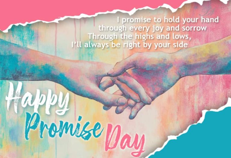 I promise to hold your hand through every joy and sorrow